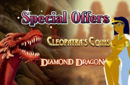 cleopatras coins slots with diamond dragon