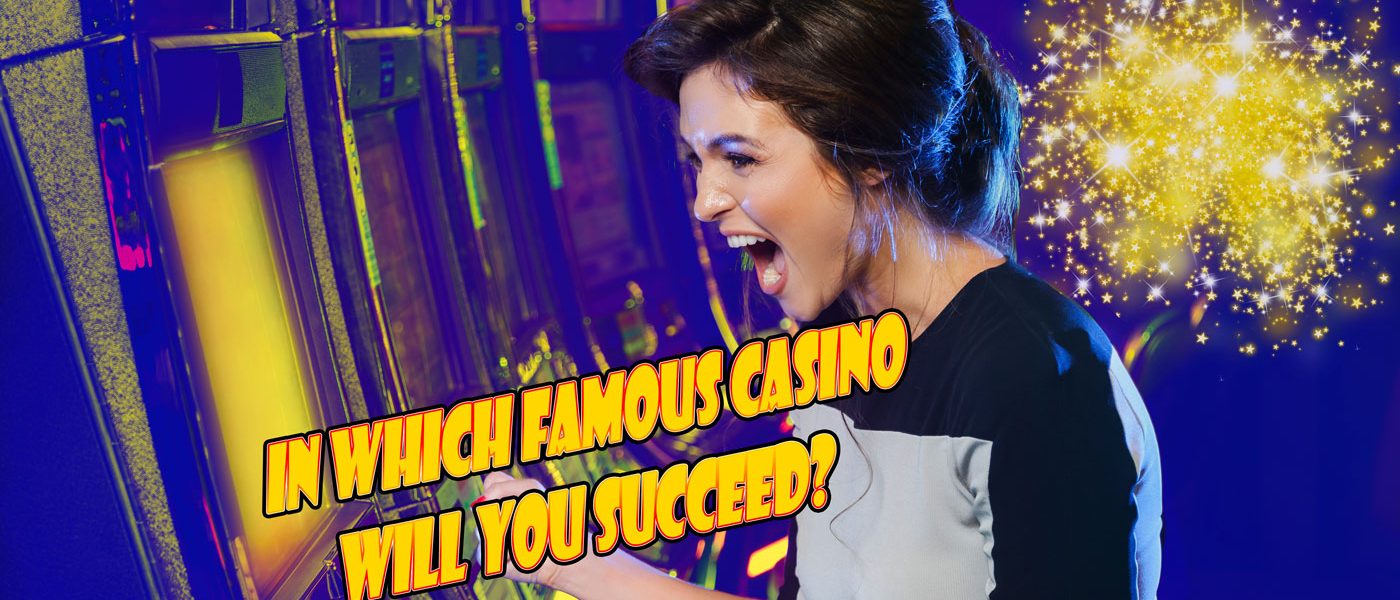 Girl winning in casino slots