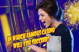 Girl winning in casino slots